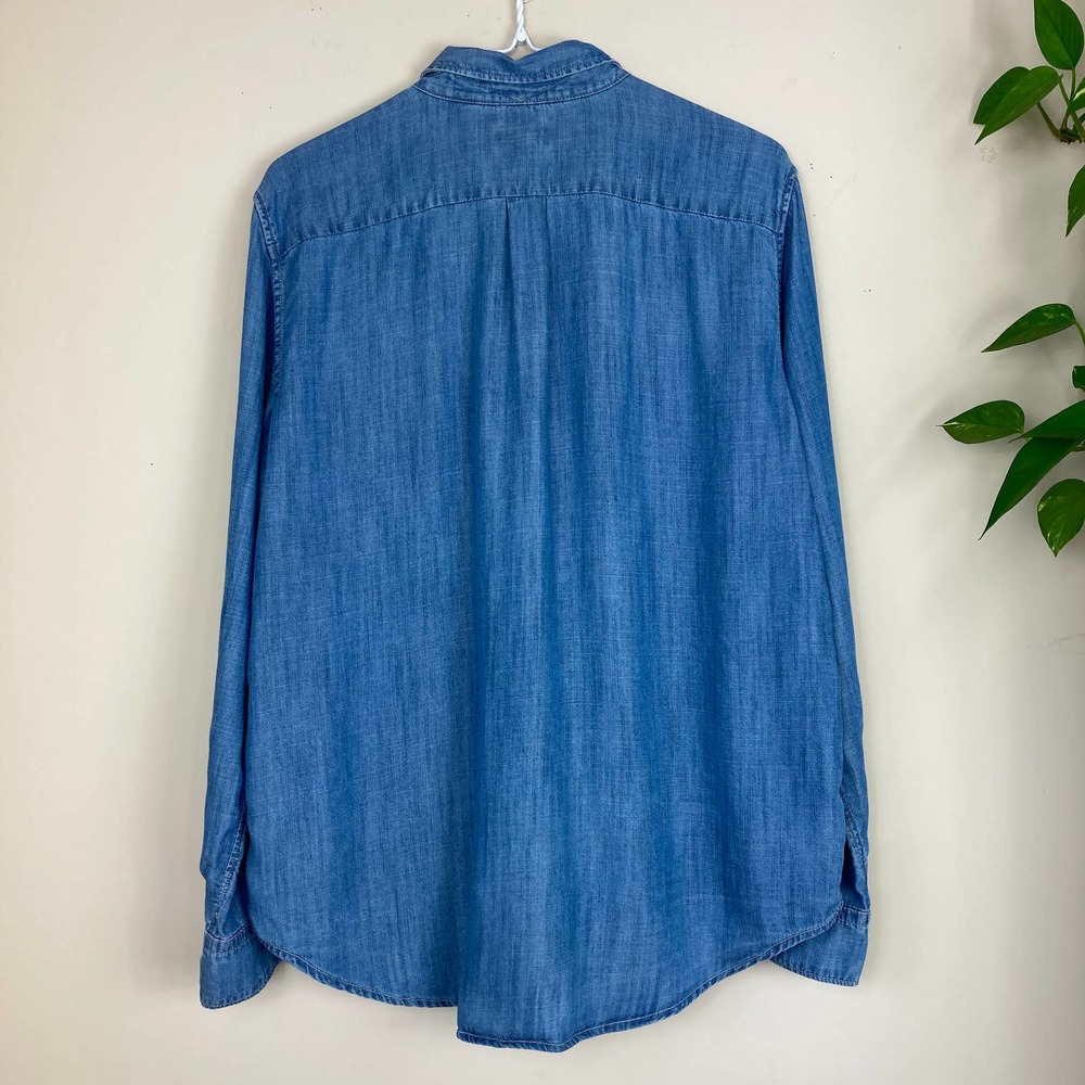 LEVIS Boyfriend Fit Button Down Denim Jean Shirt M - Picture 11 of 12